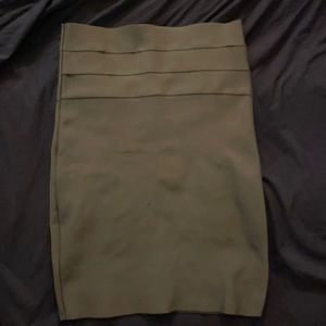 Army Green Pencil Skirt